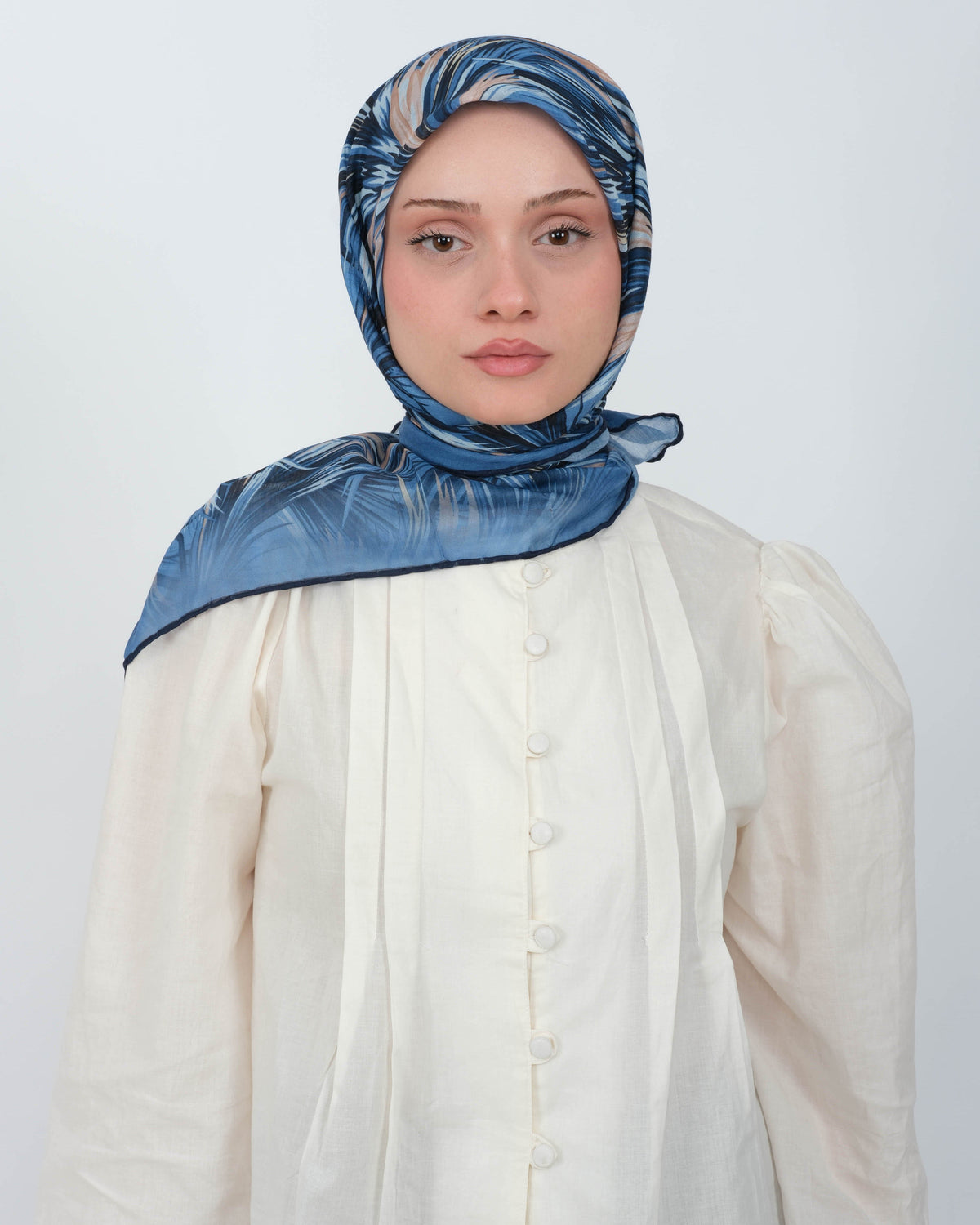 Organik Soft Eşarp D091 Lacivert