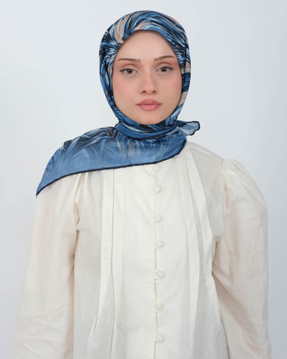 Organik Soft Eşarp D091 Lacivert