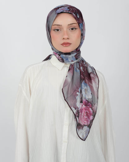 Organik Soft Eşarp D093 Mürdüm