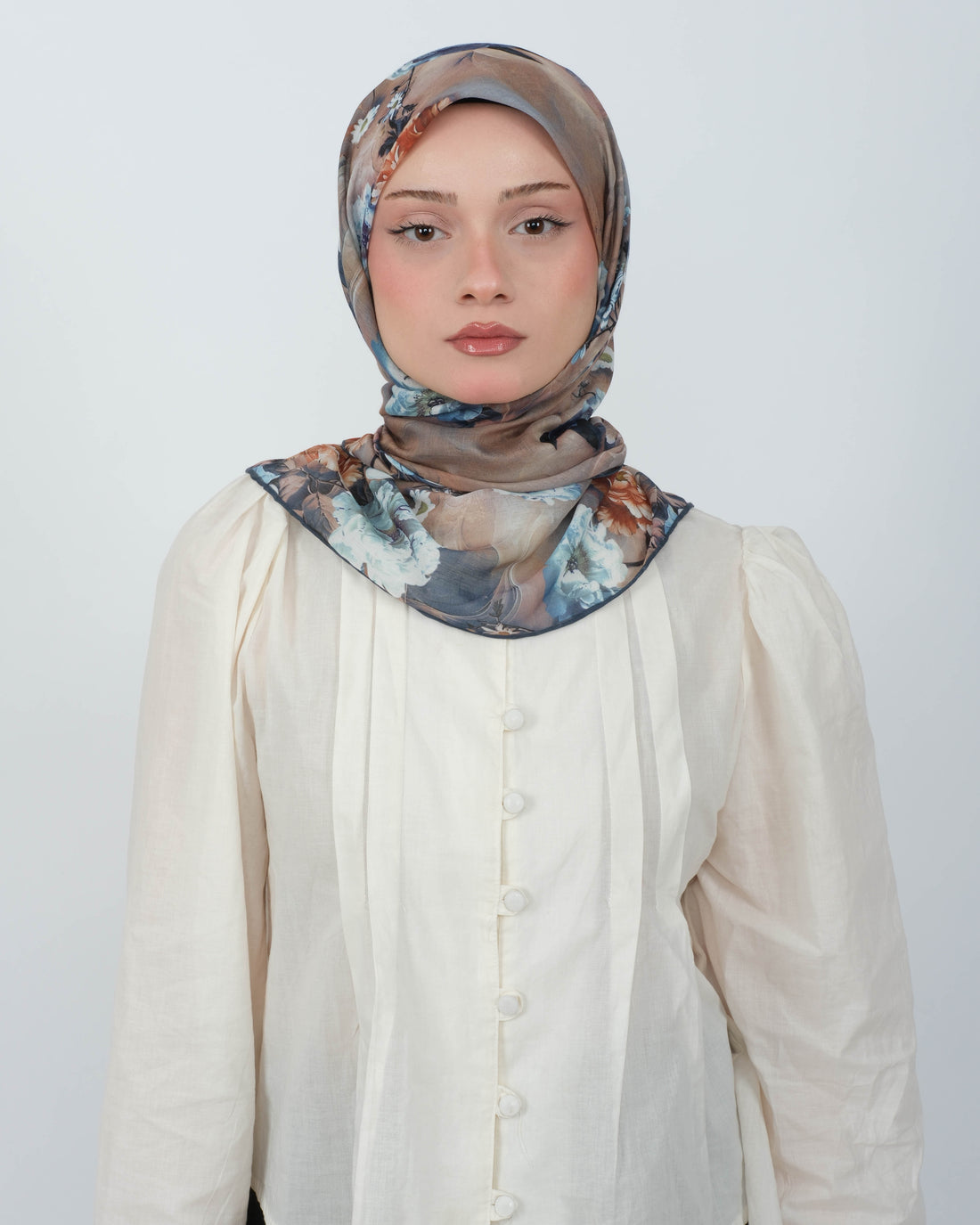 Organik Soft Eşarp D093 Mavi
