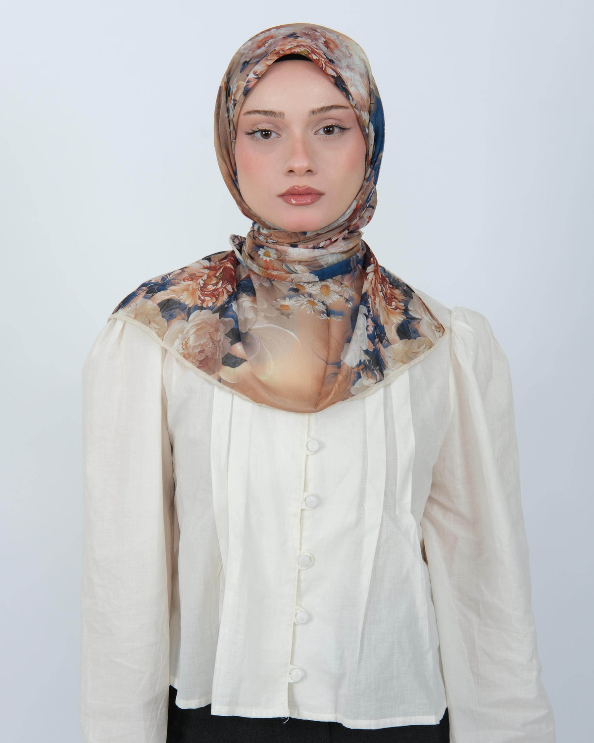Organik Soft Eşarp D093 Kırık Beyaz