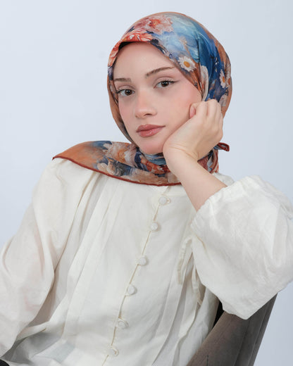 Organik Soft Eşarp D093 Kiremit