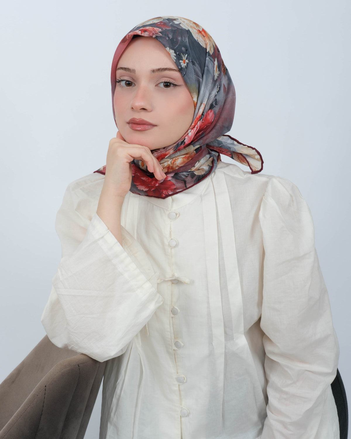 Organik Soft Eşarp D093 Bordo
