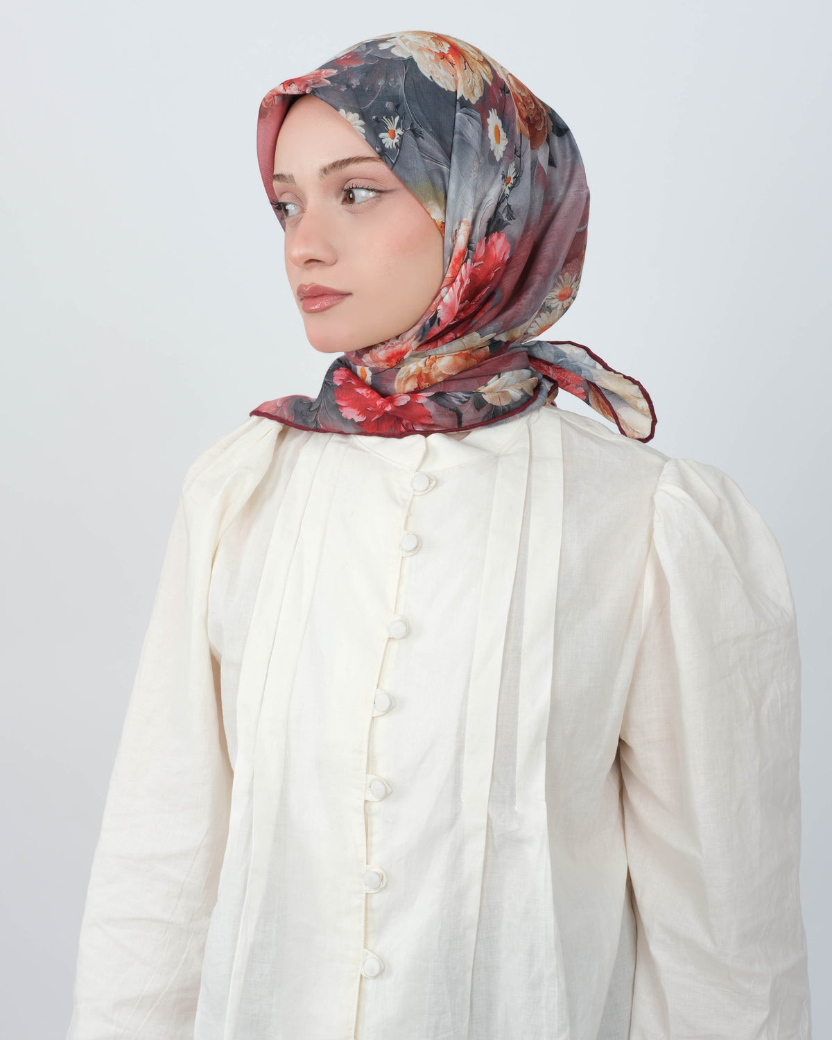 Organik Soft Eşarp D093 Bordo