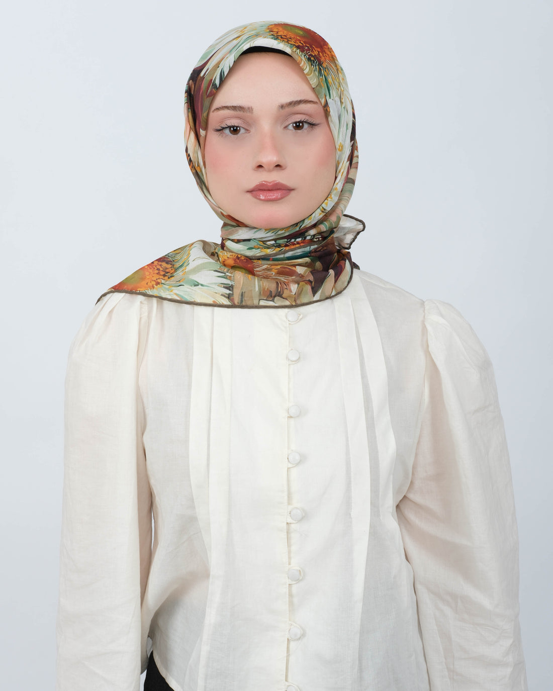 Organik Soft Eşarp D094 Haki Yeşil