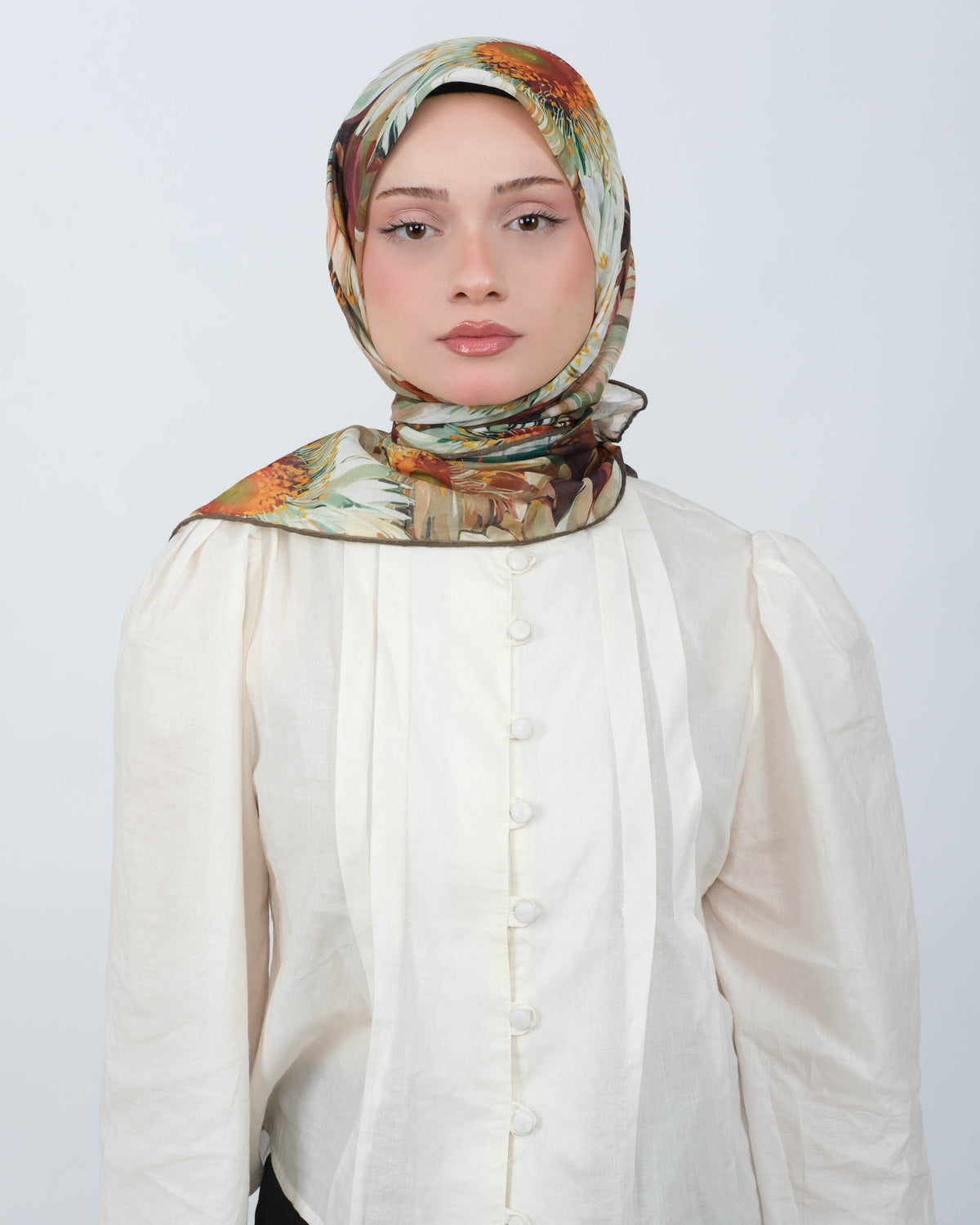 Organik Soft Eşarp D094 Haki Yeşil