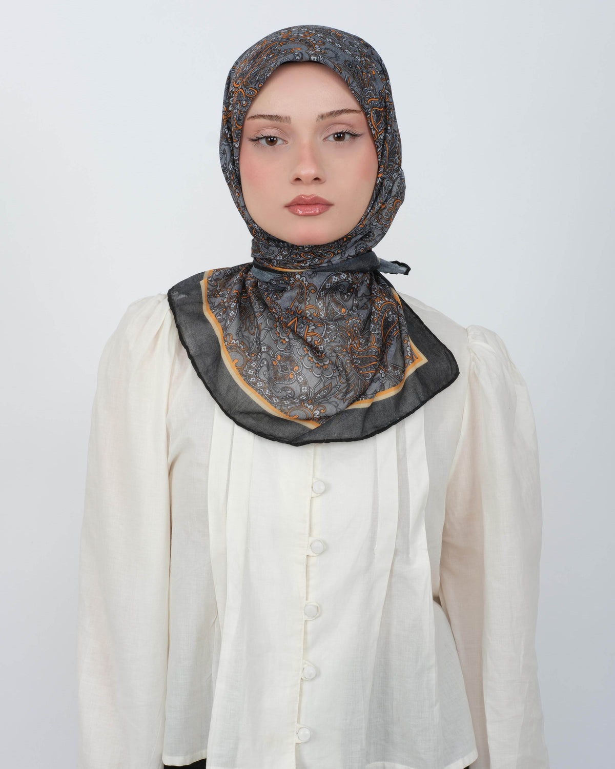 Organik Soft Eşarp D095 Gri