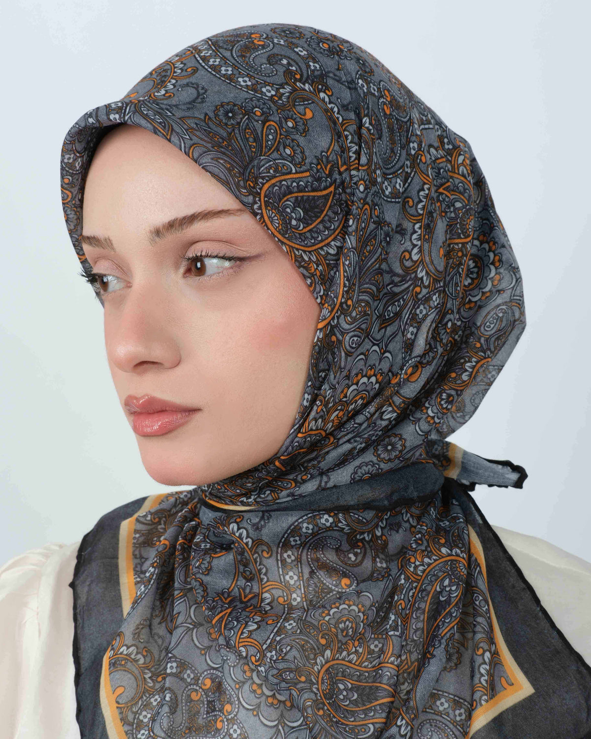 Organik Soft Eşarp D095 Gri