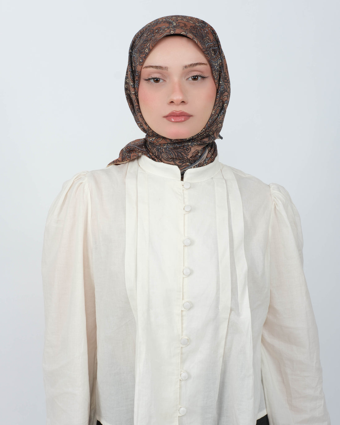 Organik Soft Eşarp D095 Sütlü Kahve