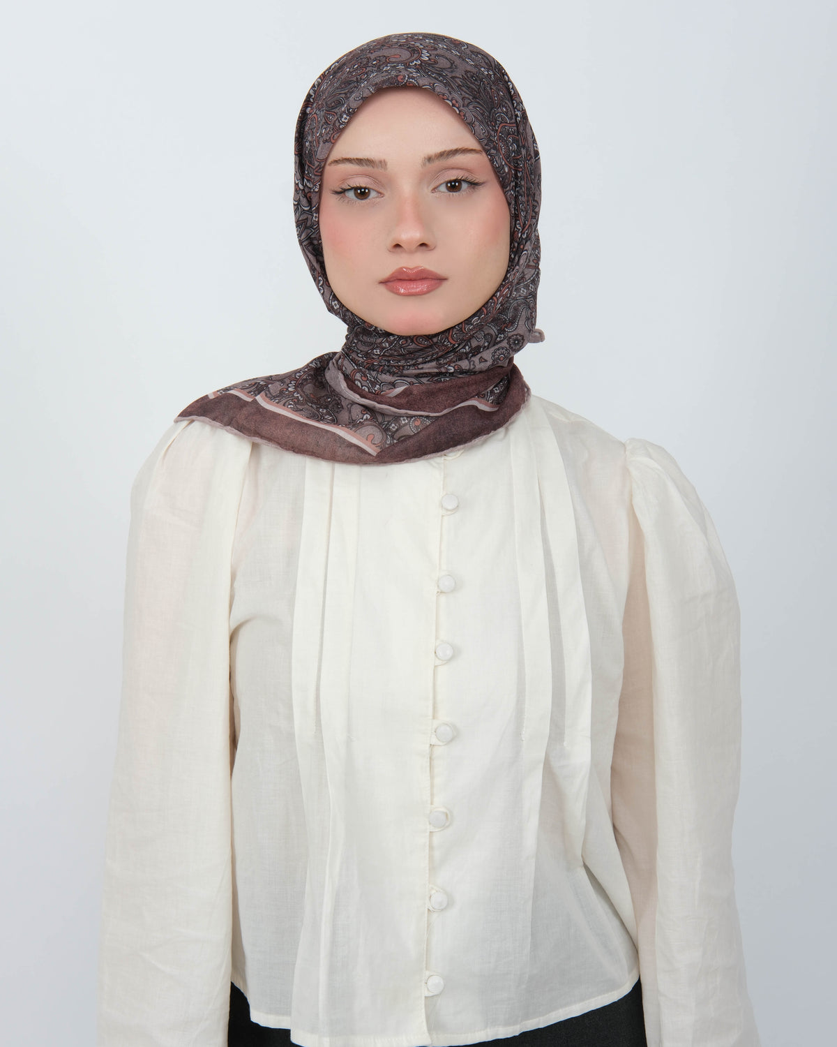 Organik Soft Eşarp D095 Vizon Kahve