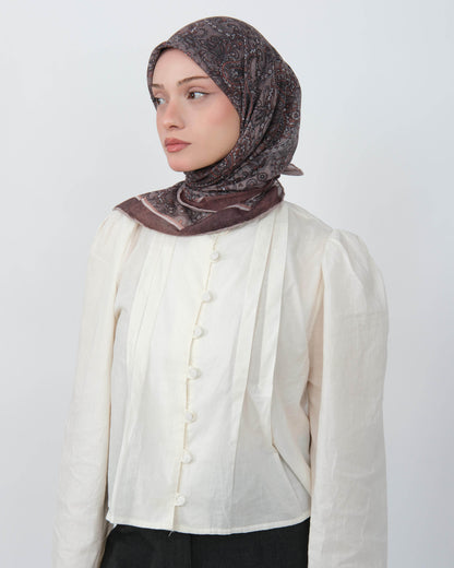 Organik Soft Eşarp D095 Vizon Kahve