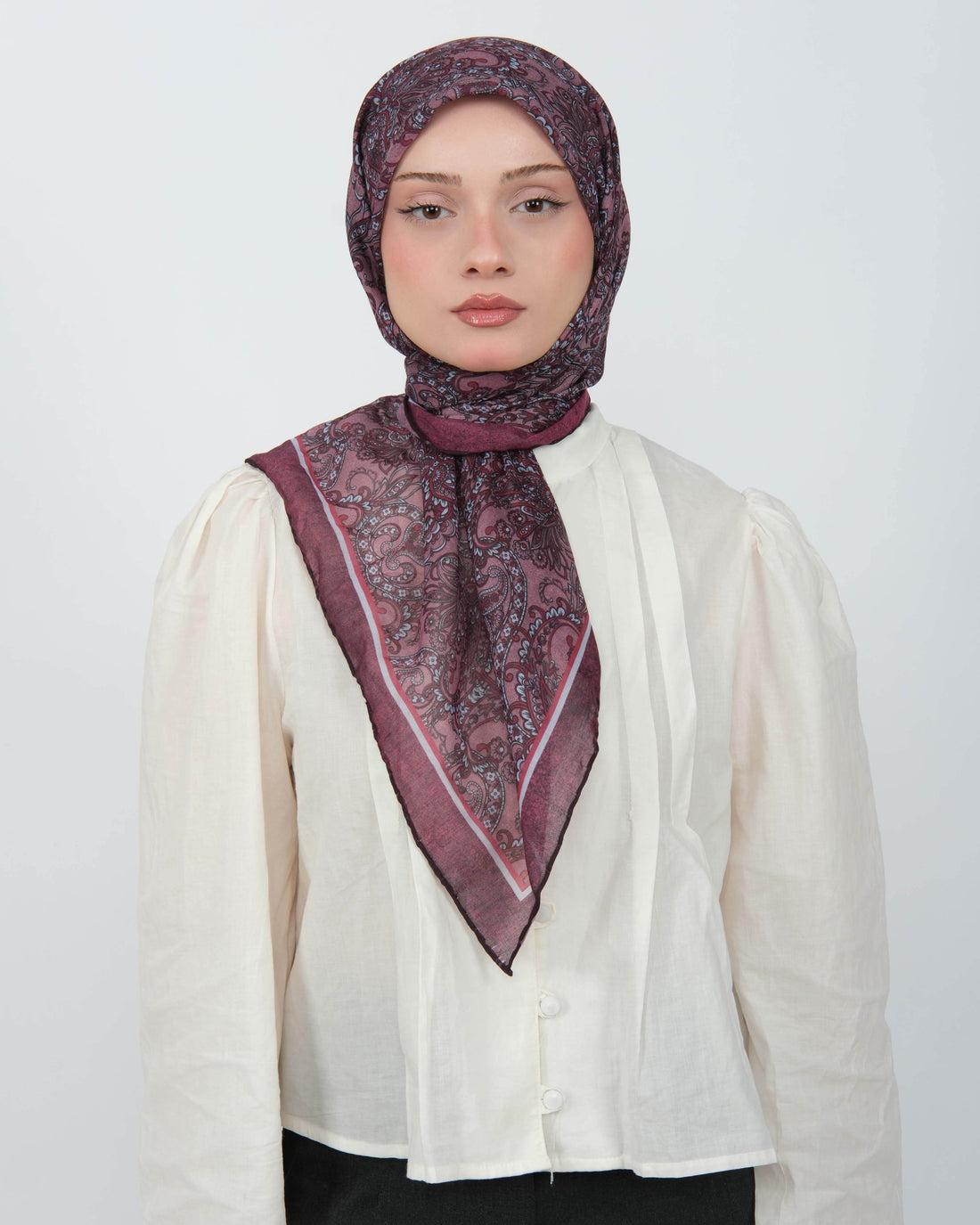 Organik Soft Eşarp D095 Mürdüm
