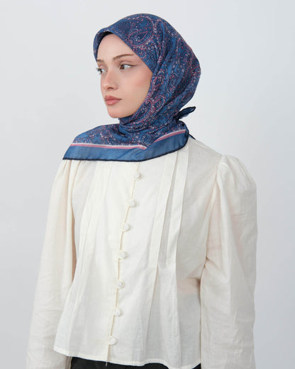 Organik Soft Eşarp D095 Lacivert