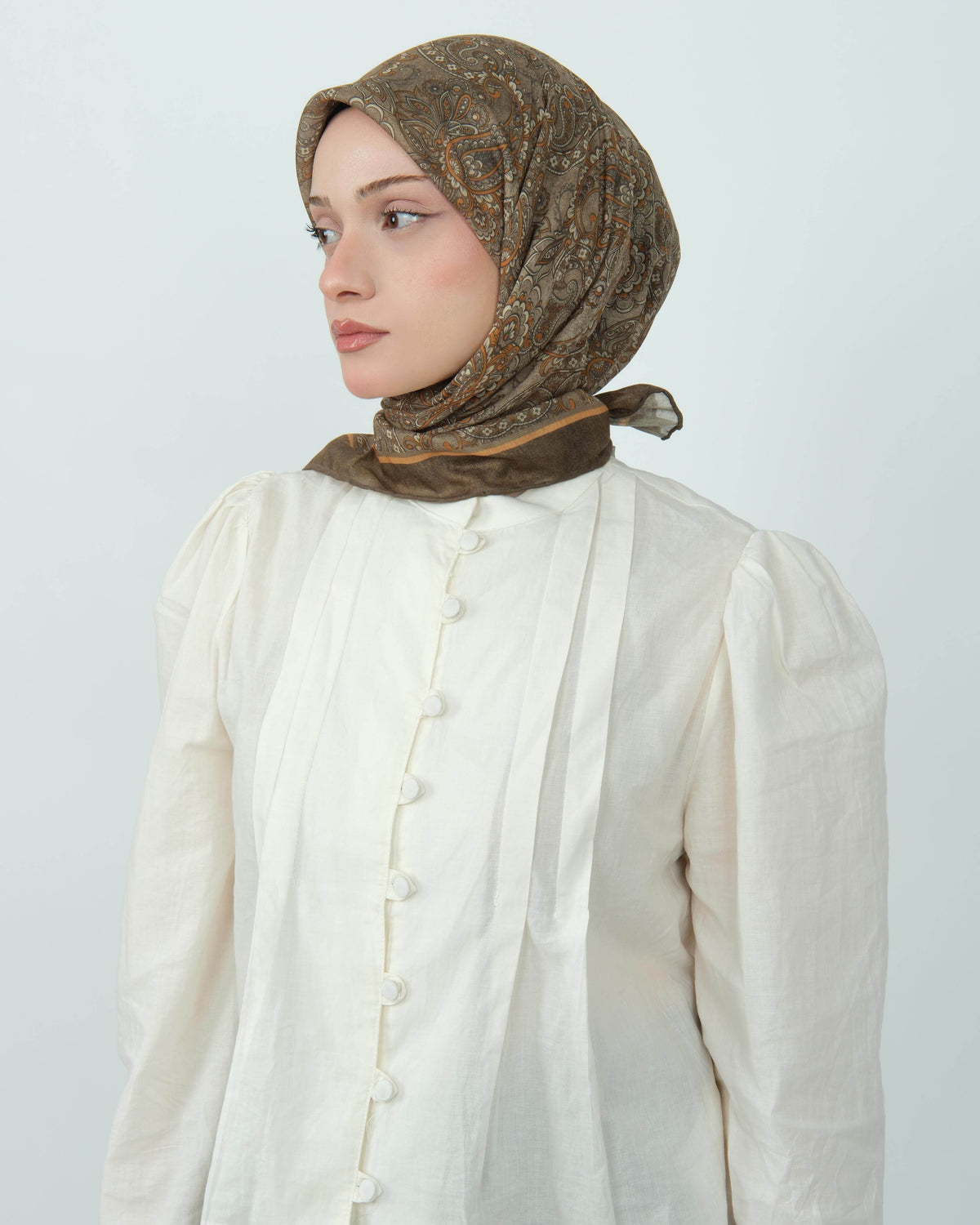 Organik Soft Eşarp D095 Yağ Yeşili