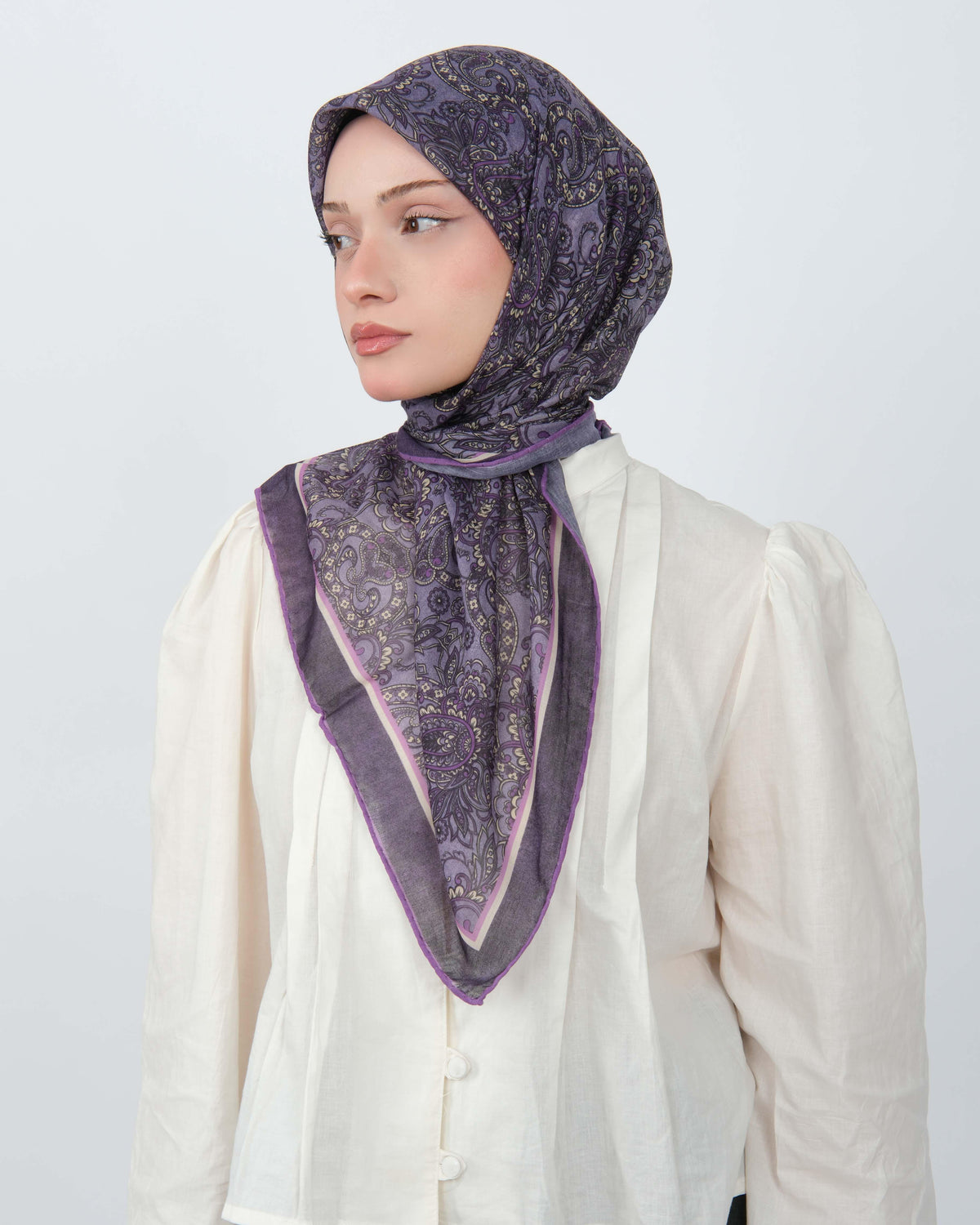 Organik Soft Eşarp D095 Mor