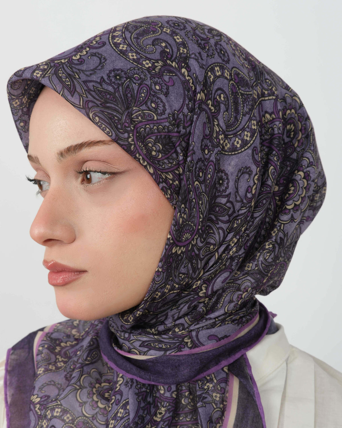 Organik Soft Eşarp D095 Mor