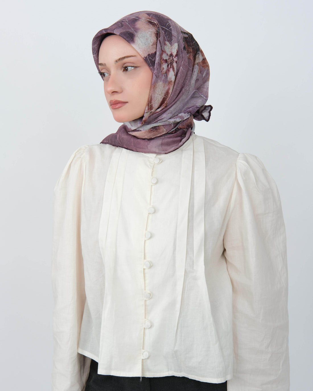 Organik Soft Eşarp D096 Mor