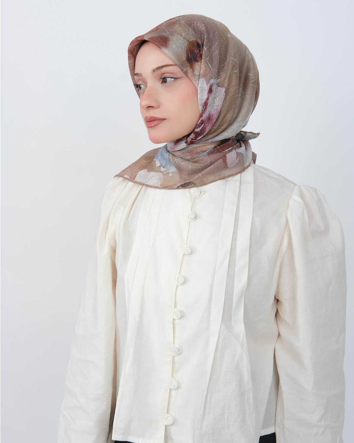 Organik Soft Eşarp D096 Pudra