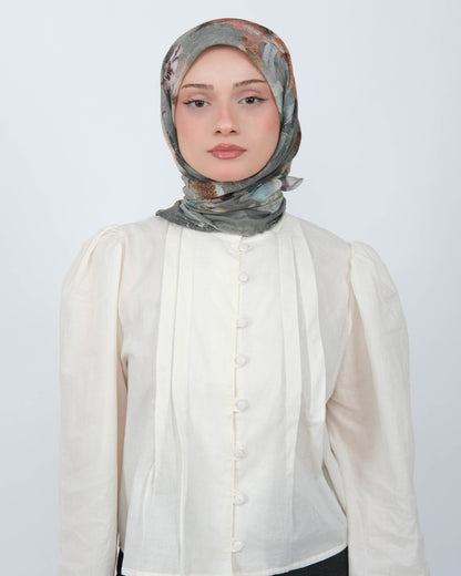 Organik Soft Eşarp D096 Adaçayı Gri