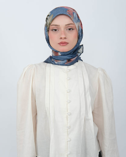 Organik Soft Eşarp D096 Koyu Lacivert