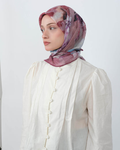 Organik Soft Eşarp D096 Mürdüm