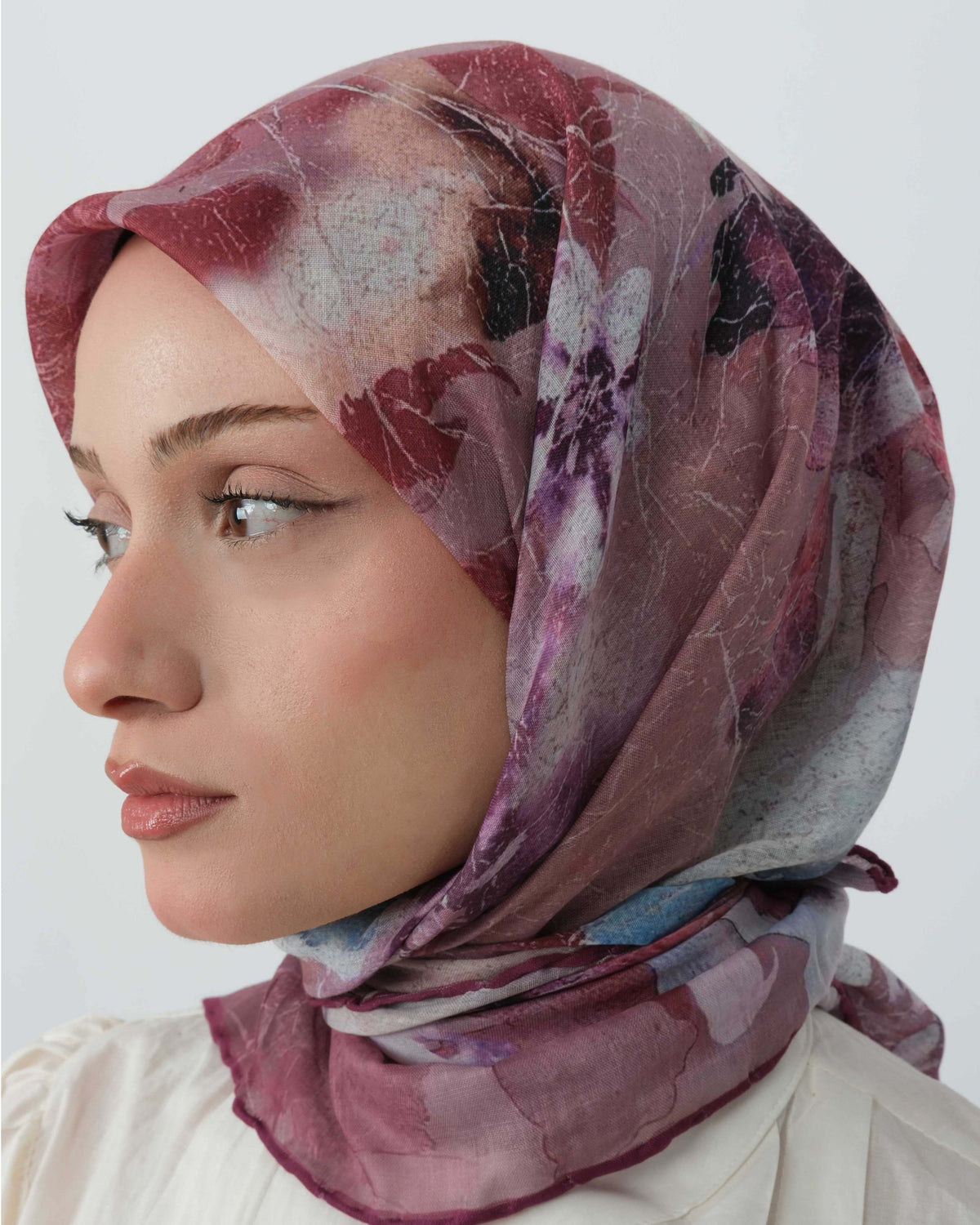 Organik Soft Eşarp D096 Mürdüm