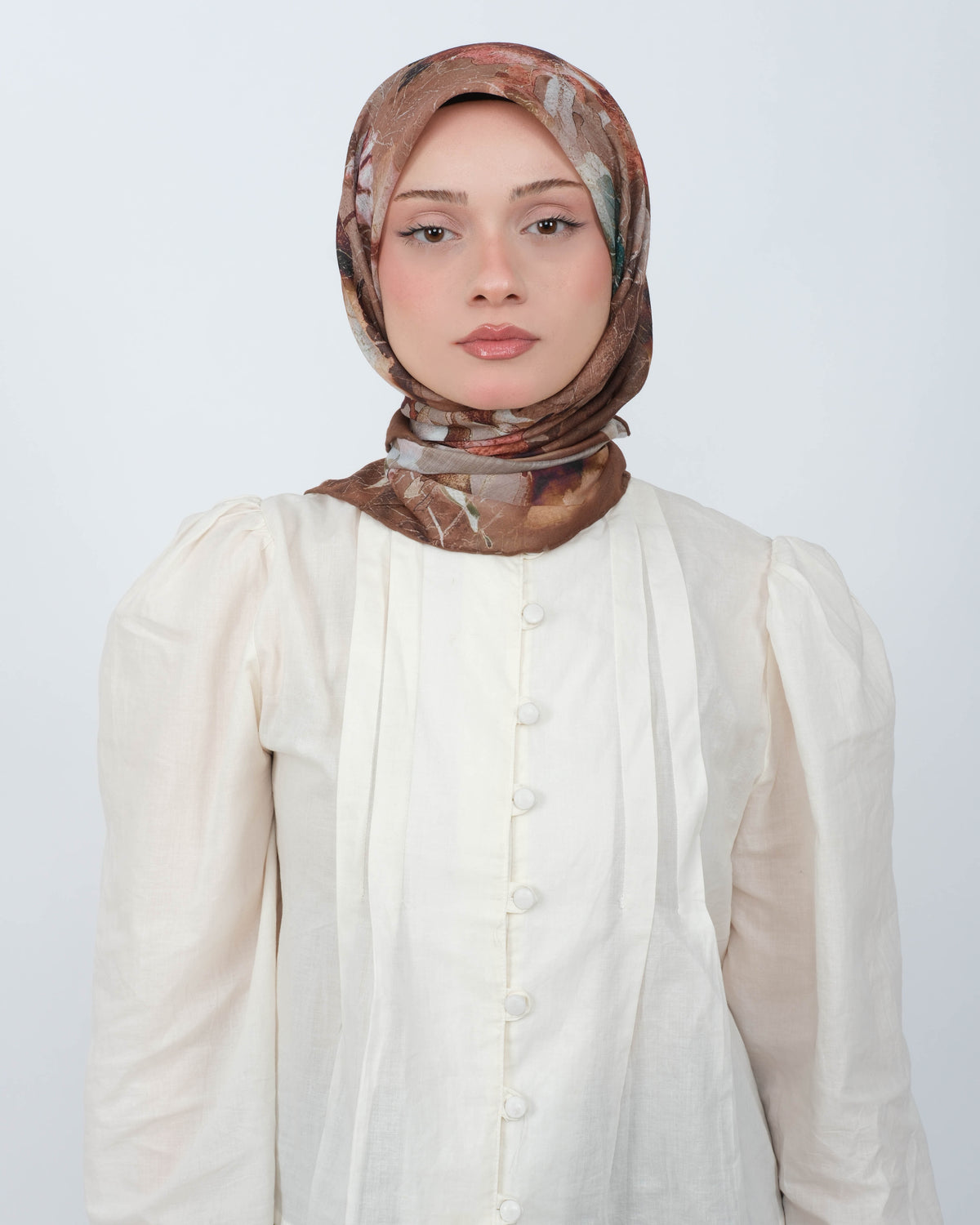 Organik Soft Eşarp D096 Acı Kahve