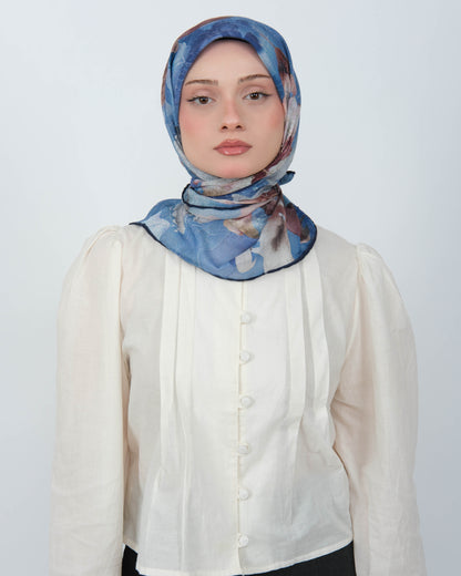 Organik Soft Eşarp D096 Lacivert