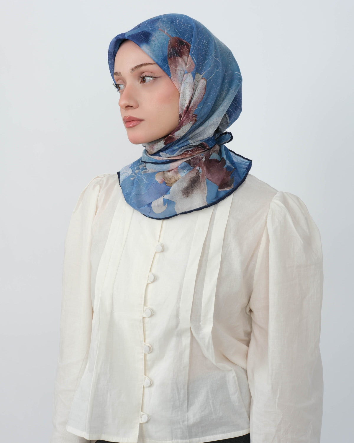 Organik Soft Eşarp D096 Lacivert