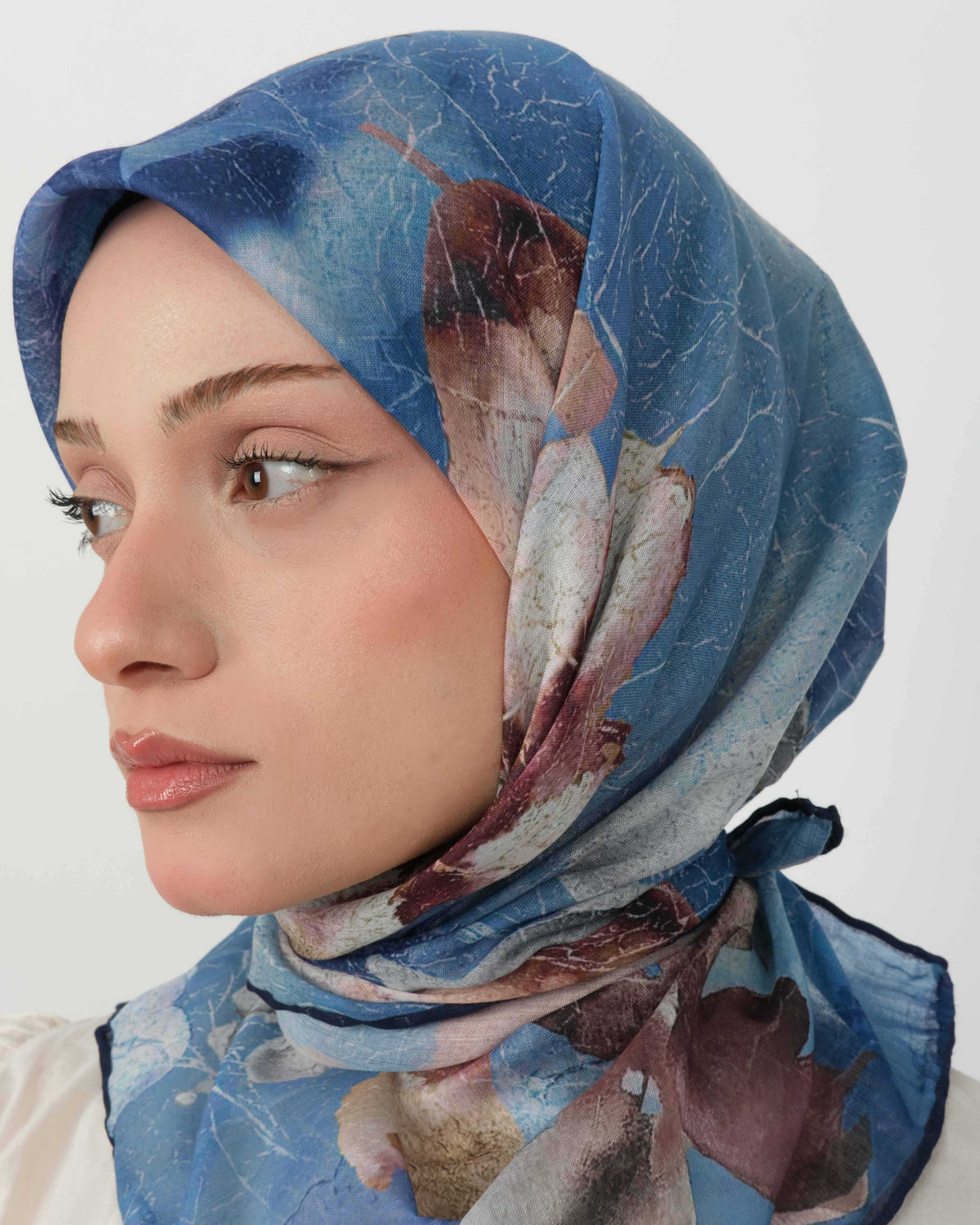 Organik Soft Eşarp D096 Lacivert