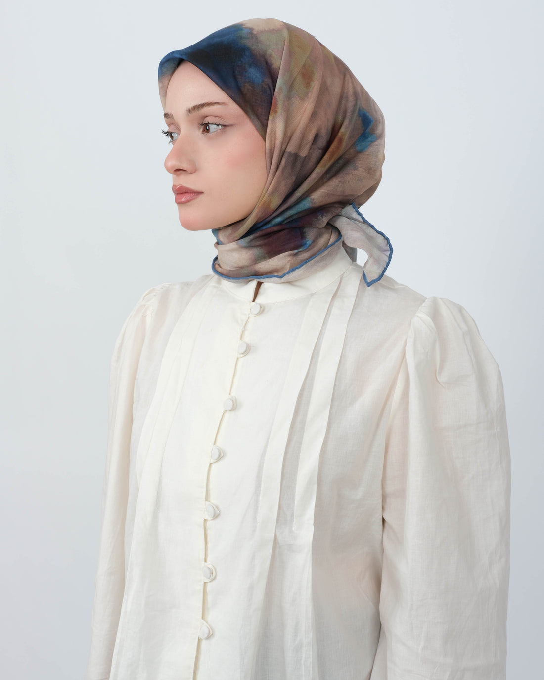 Organik Soft Eşarp D090 Mavi
