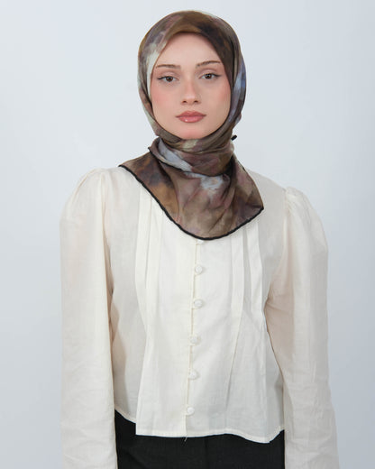 Organik Soft Eşarp D090 Koyu Haki
