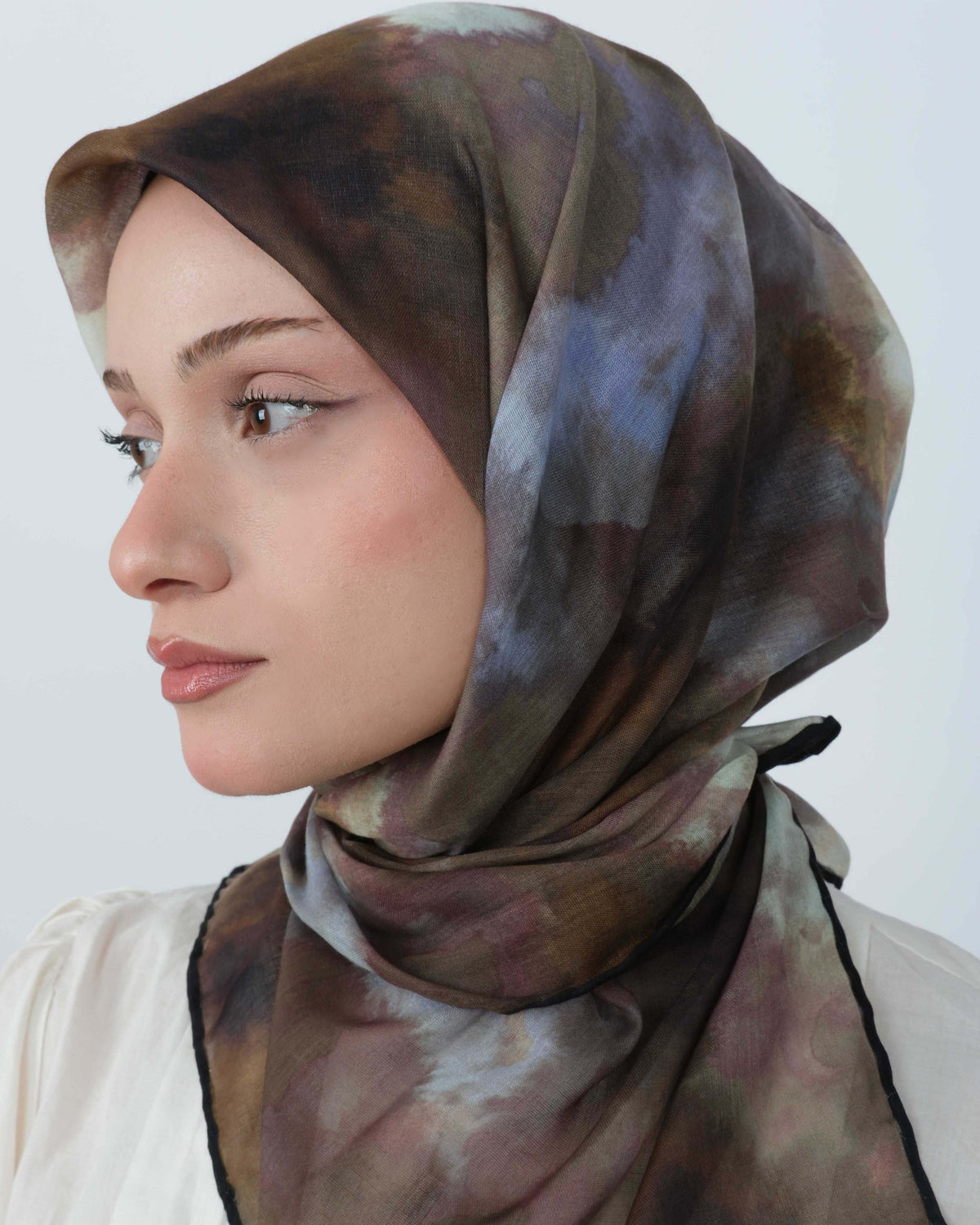 Organik Soft Eşarp D090 Koyu Haki