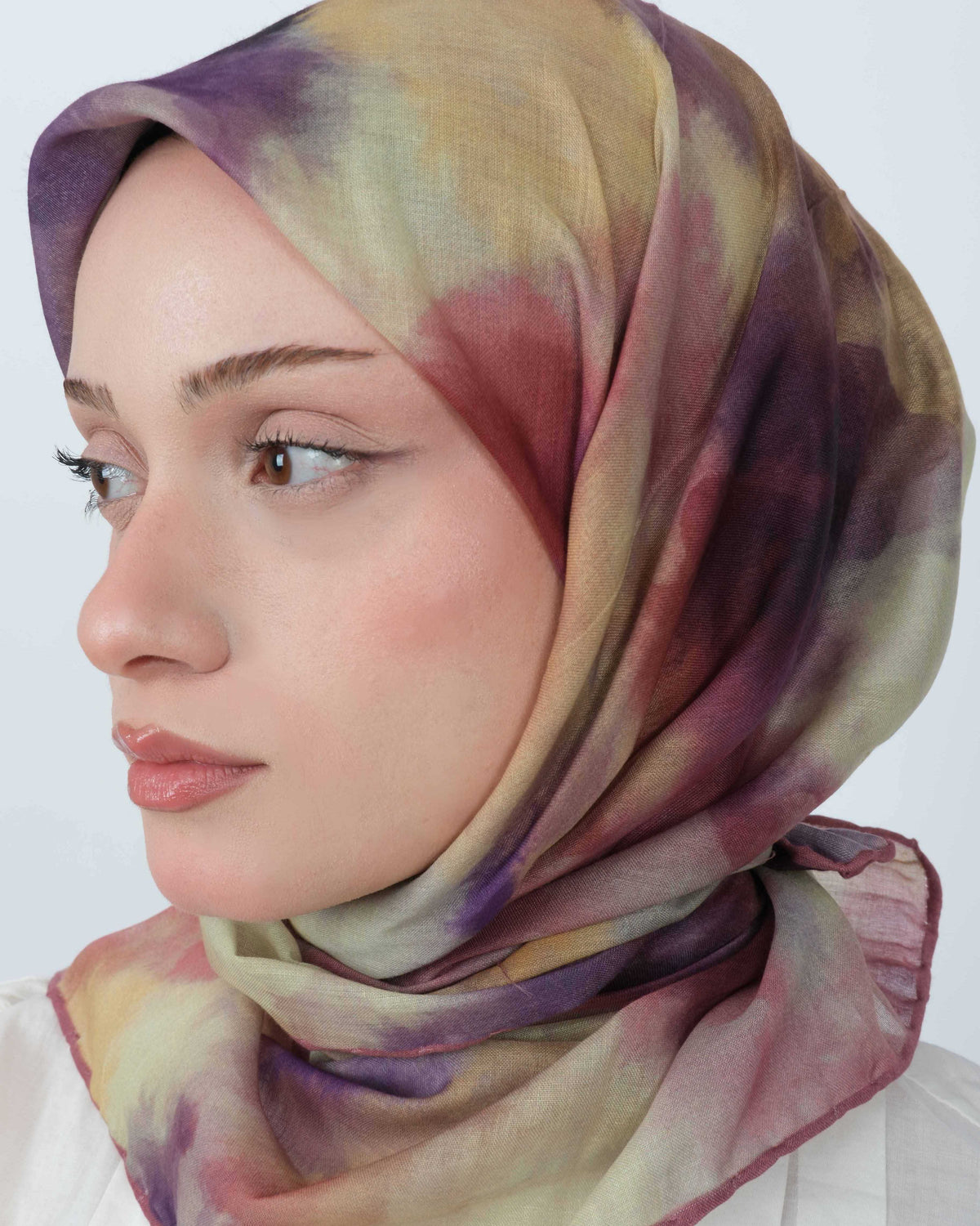 Organik Soft Eşarp D090 Lila-Mürdüm