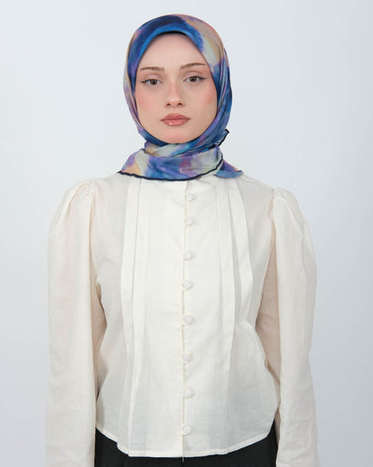 Organik Soft Eşarp D090 Lacivert