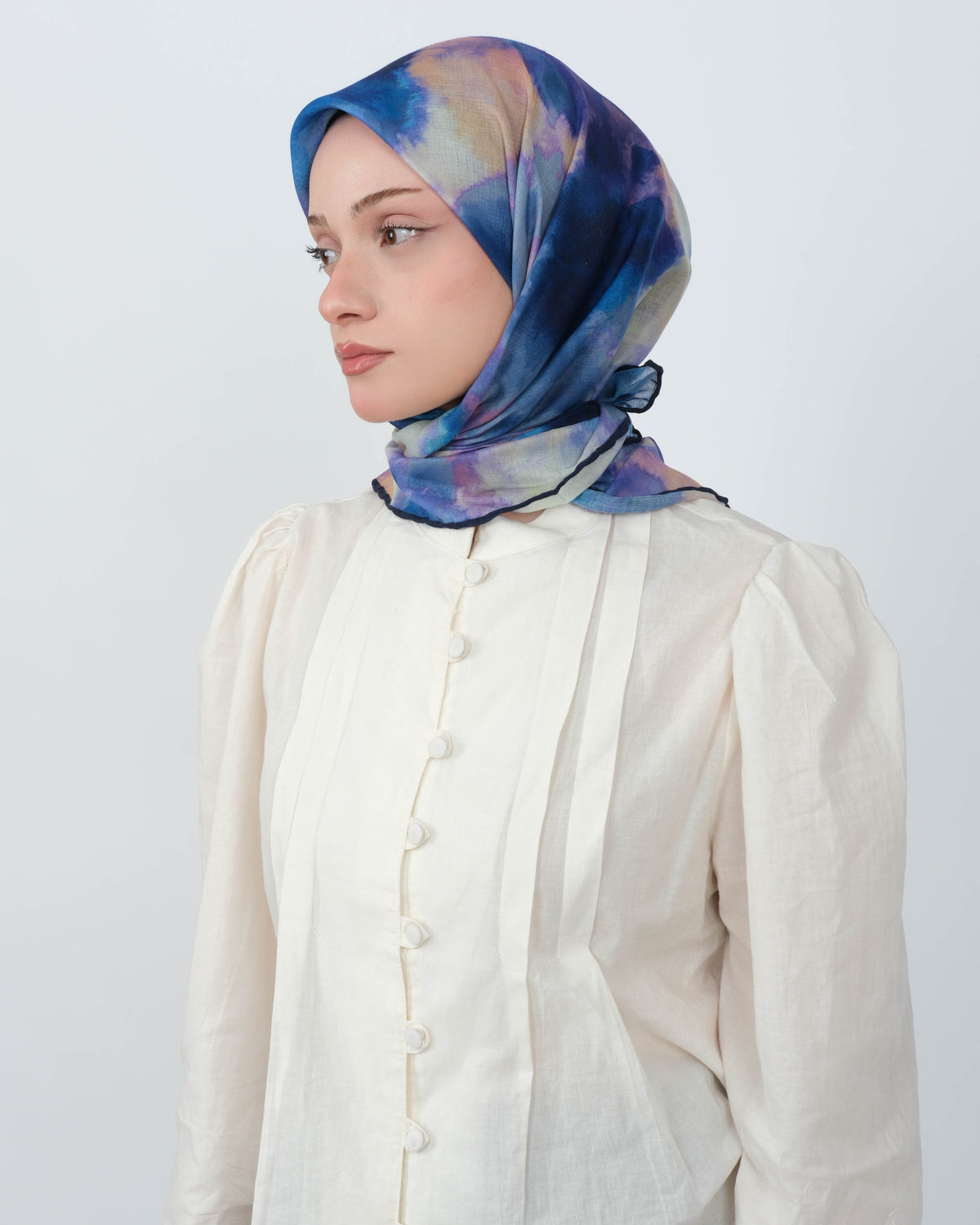 Organik Soft Eşarp D090 Lacivert
