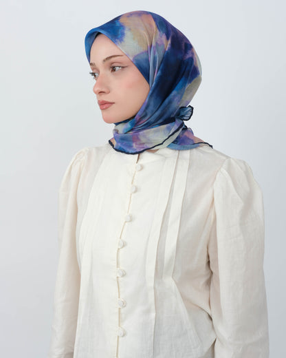 Organik Soft Eşarp D090 Lacivert