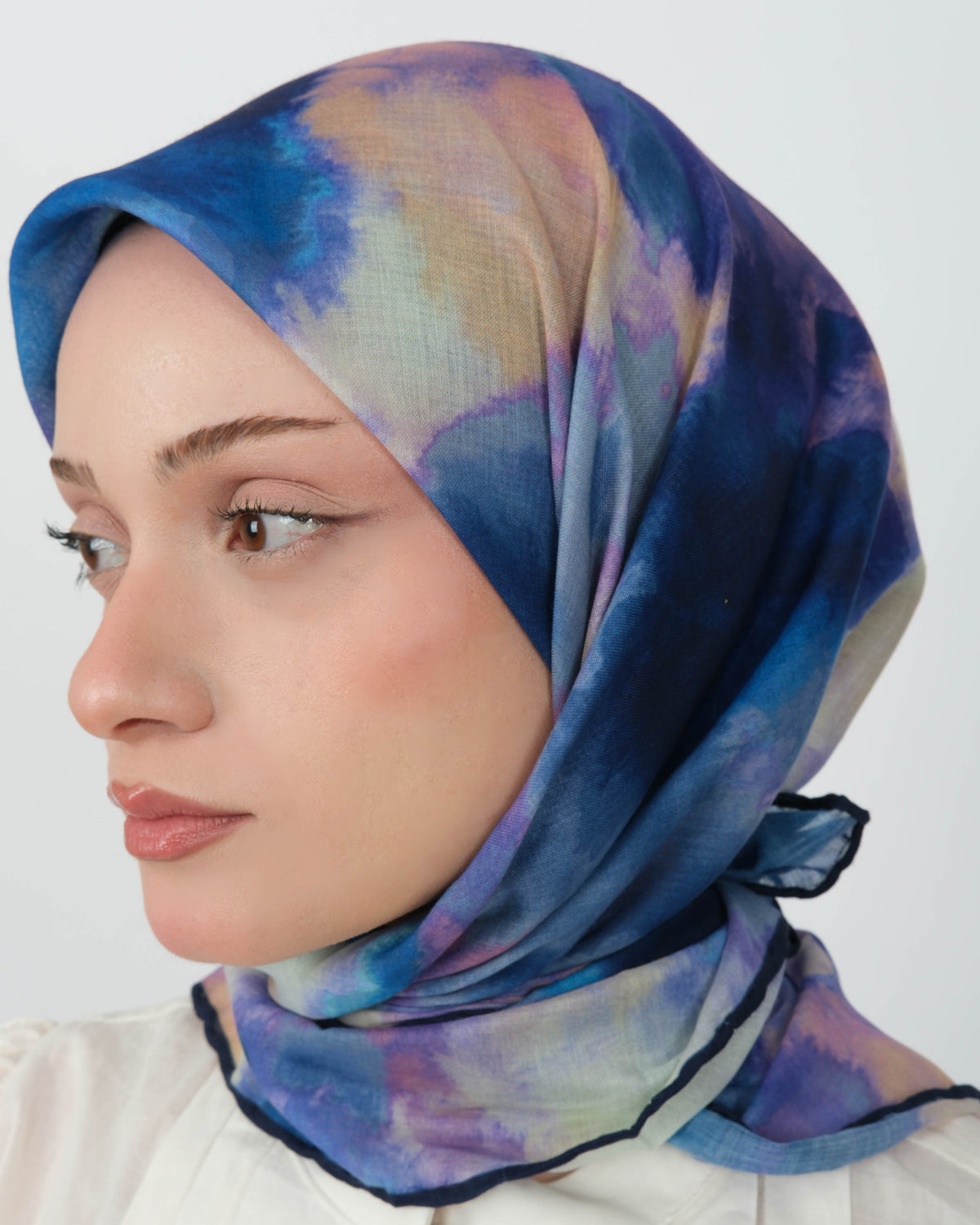Organik Soft Eşarp D090 Lacivert