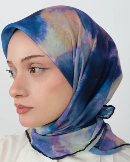Organik Soft Eşarp D090 Lacivert