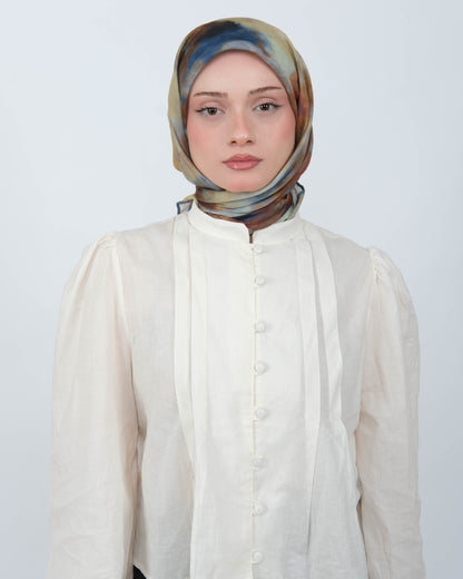 Organik Soft Eşarp D090 Camel-Saks