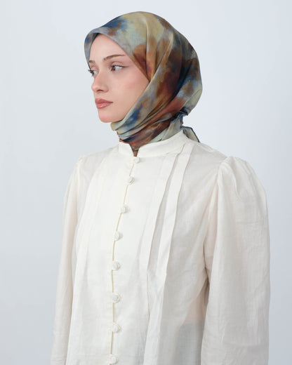 Organik Soft Eşarp D090 Camel-Saks