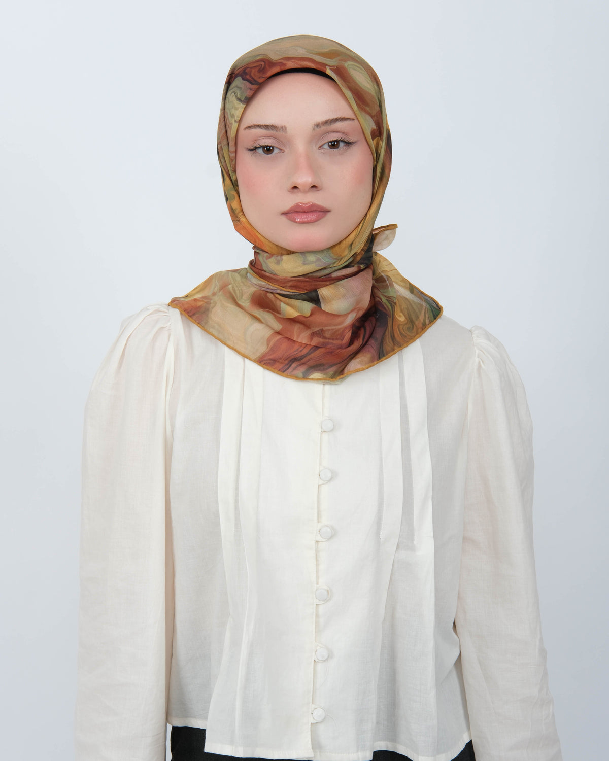 Organik Soft Eşarp D098 Hardal