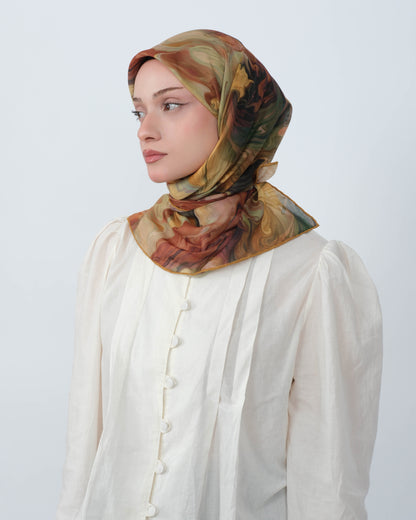 Organik Soft Eşarp D098 Hardal
