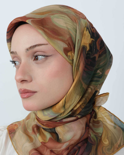 Organik Soft Eşarp D098 Hardal