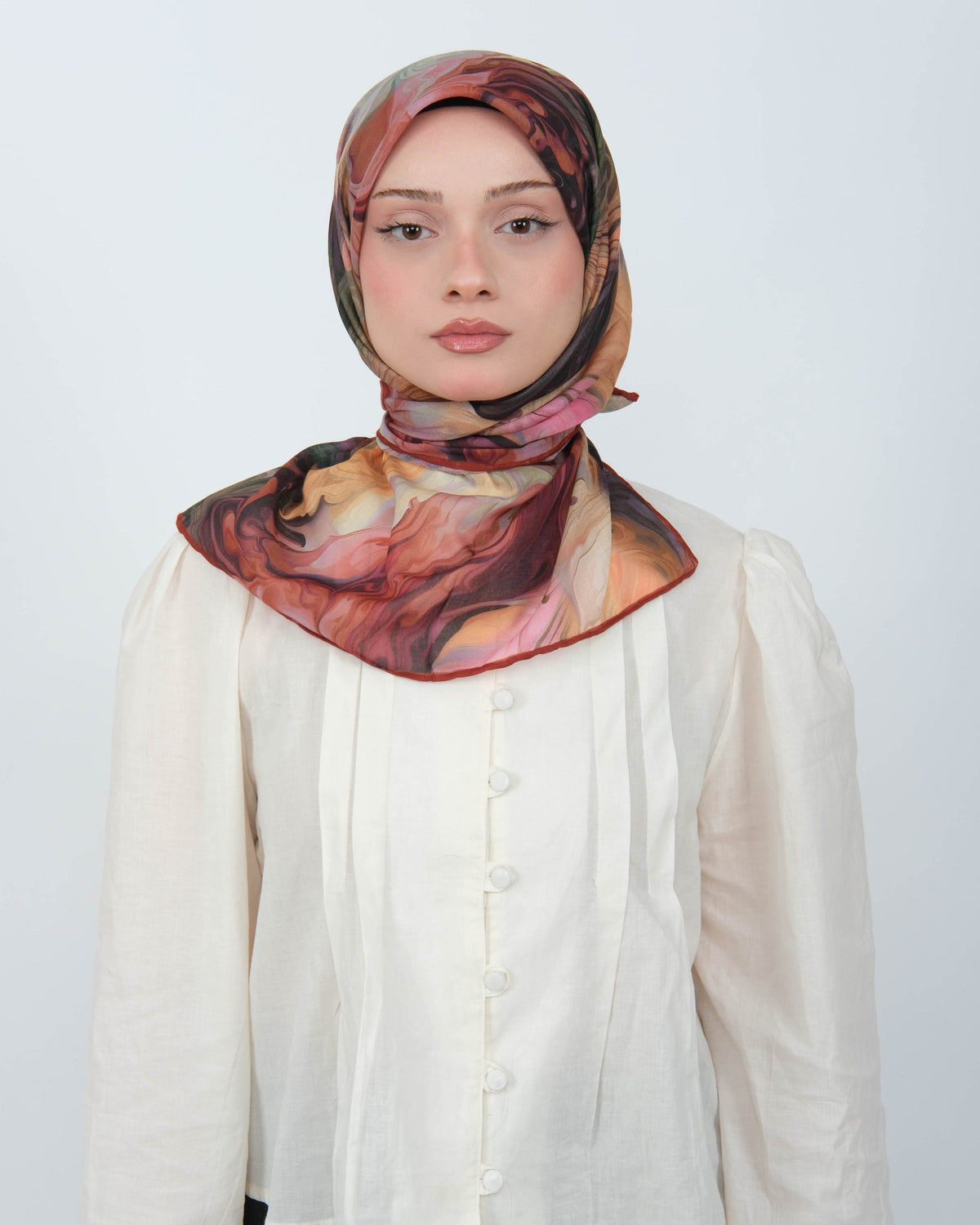 Organik Soft Eşarp D098 Kiremit