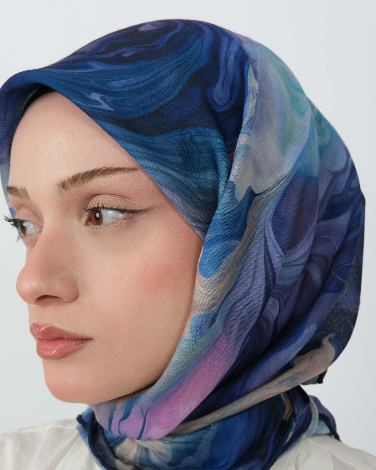 Organik Soft Eşarp D098 Lacivert