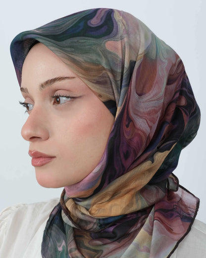 Organik Soft Eşarp D098 Mürdüm