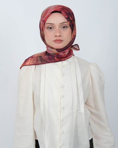 Organik Soft Eşarp D098 Bordo
