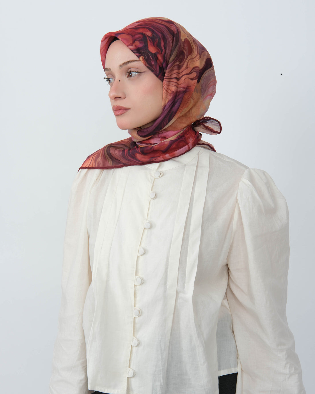 Organik Soft Eşarp D098 Bordo