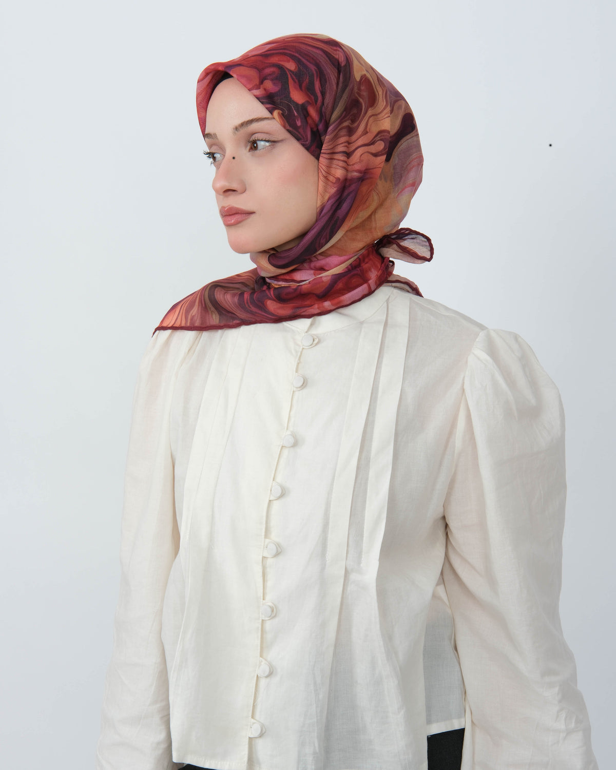 Organik Soft Eşarp D098 Bordo